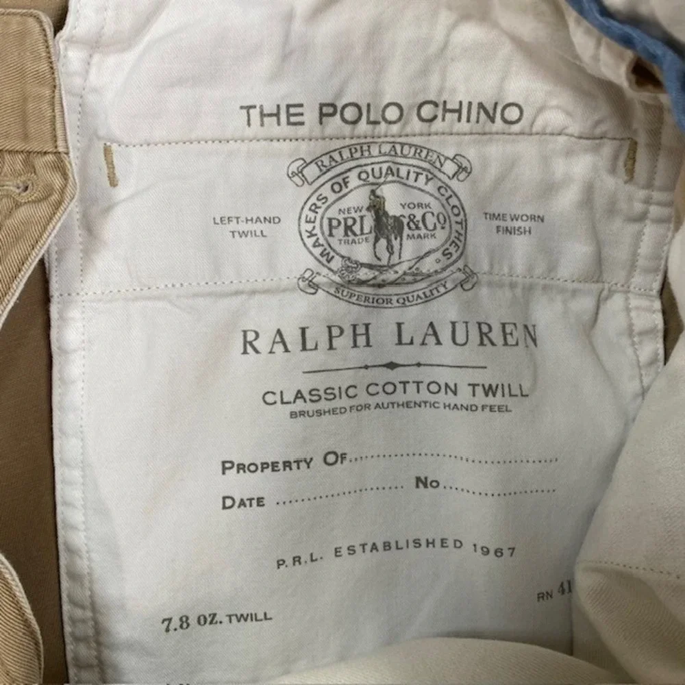 Polo Ralph‎ Lauren Classic Fit Chino Pants Khaki Cotton Mens Size 40x30 (38x29)